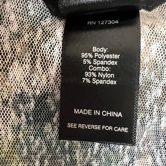 Ali Miles Open Front Kimono 2X Sheer Mesh Lace Multicolor Floral Peacock Feather - Picture 6 of 8